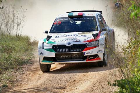 Alejandro Mauro-Diego Sanjuan (Skoda Fabia Rally 2) guanyen el 58 RallyRACC Catalunya-Costa Daurada al Campionat de Catalunya